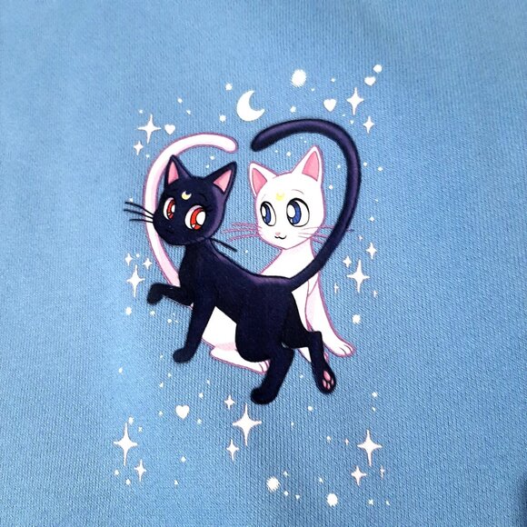 Sailor Moon Luna Artemis Cat Lovers Tarot card Anime nice hoodie Large pullover - Picture 6 of 8